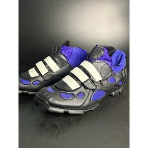 Adidas Vintage FAULTLINE Cycling Shoes Purple Blk Wht Men’s Size 8.5
